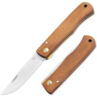 BÖKER PLUS® Rusticus – 42a konformes Taschenmesser mit Holzgriff – legales Zweihandmesser mit Linerlock – klassisches EDC Klappmesser mit 420 Clippoint-Klinge & Nagelhau BÖKER PLUS® Rusticus – 42a konformes Taschenmesser mit Holzgriff – legales Zweihandmesser mit Linerlock – klassisches EDC Klappmesser mit 420 Clippoint-Klinge & Nagelhau
