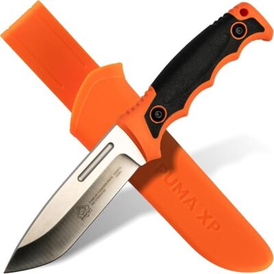 Puma XP Forever Knife Feststehendes Gürtelmesser in Orange 120mm Klinge Aus 440er Stahl (55-57 HRC) Mit robuster Kunststoffscheide Für Outdoor, Survival, Jagd & Camping (Art.Nr.: 7205112) Puma XP Forever Knife Feststehendes Gürtelmesser in Orange 120mm Klinge Aus 440er Stahl (55-57 HRC) Mit robuster Kunststoffscheide Für Outdoor, Survival, Jagd & Camping (Art.Nr.: 7205112)