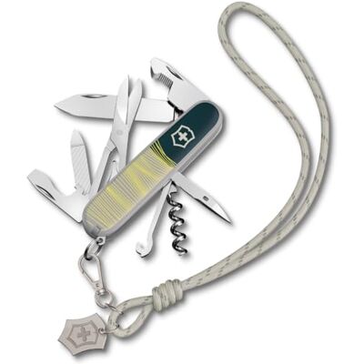 Victorinox Taschenmesser Companion, 16 Funktionen, Swiss Made, Multitool für Frauen, Inkl. Geschenkbox, New York Style (Blau, Gelb) Victorinox Taschenmesser Companion, 16 Funktionen, Swiss Made, Multitool für Frauen, Inkl. Geschenkbox, New York Style (Blau, Gelb)