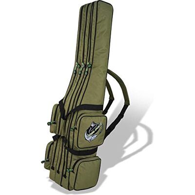 normani Rutentasche Rod Case Angelkoffer Futteral mit 2, 3 oder 4 Ruten-Fächern, Verschiedene Längen wählbar stark wasserabweisender Fishing Rucksack Oliv 3 Innenfächer 125 cm normani Rutentasche Rod Case Angelkoffer Futteral mit 2, 3 oder 4 Ruten-Fächern, Verschiedene Längen wählbar stark wasserabweisender Fishing Rucksack Oliv 3 Innenfächer 125 cm