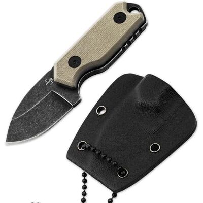 BÖKER PLUS® Li'l Friend Micro Mini Fulltang Messer 42a konform Profi Neck Knife mit kurzer D2 Klinge 3,5 cm Halsmesser mit Kydex-Scheide & Kugelkette schwarz Backup Nackenmesser G10 klein BÖKER PLUS® Li'l Friend Micro Mini Fulltang Messer 42a konform Profi Neck Knife mit kurzer D2 Klinge 3,5 cm Halsmesser mit Kydex-Scheide & Kugelkette schwarz Backup Nackenmesser G10 klein