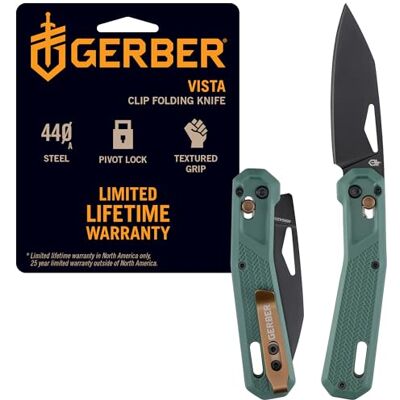 Gerber Vista Einhandmesser, 8,2 cm lange Klinge, Baltic Haze Gerber Vista Einhandmesser, 8,2 cm lange Klinge, Baltic Haze