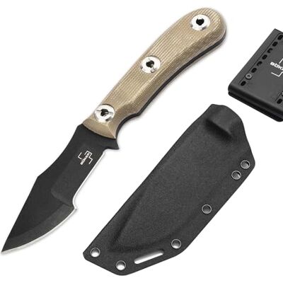 BÖKER PLUS® Micro Tracker 2.0 kleines Bushcraft-Messer mit Kydex-Scheide feststehendes Survival- & Outdoor-Messer mit schwarzer Kohlestoff-Stahl Klinge -1095 Überlebensmesser in Geschenk-Box BÖKER PLUS® Micro Tracker 2.0 kleines Bushcraft-Messer mit Kydex-Scheide feststehendes Survival- & Outdoor-Messer mit schwarzer Kohlestoff-Stahl Klinge -1095 Überlebensmesser in Geschenk-Box