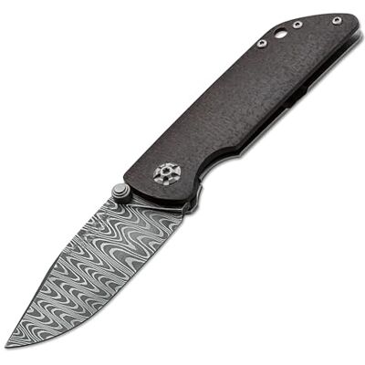 BÖKER Manufaktur Solingen M4 Sherman-Damast Taschenmesser Damast/Micarta Schwarz, Klingenlänge: 7,70 cm, 110662DAM BÖKER Manufaktur Solingen M4 Sherman-Damast Taschenmesser Damast/Micarta Schwarz, Klingenlänge: 7,70 cm, 110662DAM