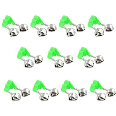 Generic Angel Klingel, 10 Pcs Angel Glocke, Bissanzeiger Angeln Glocke, Glocke Angeln für Das Meeresfischen im Freien Angelruten Angelzubehör, Metall(Grün und Silber Ton) Generic Angel Klingel, 10 Pcs Angel Glocke, Bissanzeiger Angeln Glocke, Glocke Angeln für Das Meeresfischen im Freien Angelruten Angelzubehör, Metall(Grün und Silber Ton)