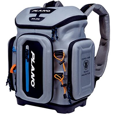 Plano Atlas 3700 Angelrucksack, graues EVA-Material, inklusive 3 3750 Aufbewahrungsboxen für Würmer, Köder und Köder, wasserdichte und rutschfeste Unterseite, Grau Plano Atlas 3700 Angelrucksack, graues EVA-Material, inklusive 3 3750 Aufbewahrungsboxen für Würmer, Köder und Köder, wasserdichte und rutschfeste Unterseite, Grau