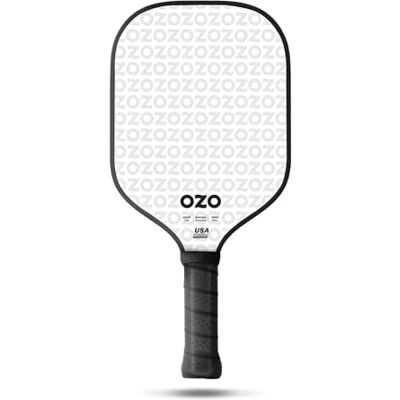 OZO Pickleball – Spark Energia Ritmo – USAPA Zugelassenes Power-Schläger für Anfänger – Carbonfaser-Oberfläche (Weiss), Blue OZO Pickleball – Spark Energia Ritmo – USAPA Zugelassenes Power-Schläger für Anfänger – Carbonfaser-Oberfläche (Weiss), Blue