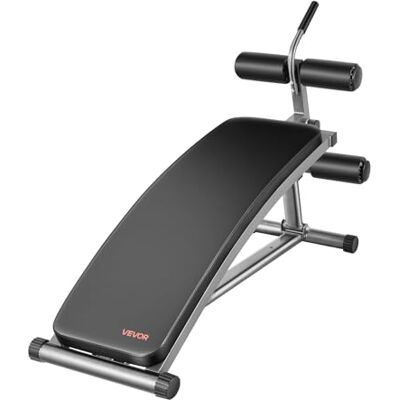 VEVOR Sit Up Bank, gebogene Bauchmuskelbank 6-stufig Höhenverstellbar (132 x 42 x 85 cm) Rückentrainer (272 kg belastbar) für Heimtraining im Fitnessstudio Krafttraining Ganzkörpermuskeltraining VEVOR Sit Up Bank, gebogene Bauchmuskelbank 6-stufig Höhenverstellbar (132 x 42 x 85 cm) Rückentrainer (272 kg belastbar) für Heimtraining im Fitnessstudio Krafttraining Ganzkörpermuskeltraining