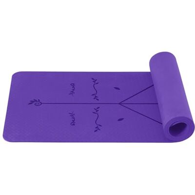 Good Nite Yoga Matten 6mm Yogamatte Gymnastikmatte TPE Sportmatte Rutschfest Fitnessmatte Trainingsmatte Pilates Matte für Yoga Pilates Training 183 x 61 x 0.6 cm Good Nite Yoga Matten 6mm Yogamatte Gymnastikmatte TPE Sportmatte Rutschfest Fitnessmatte Trainingsmatte Pilates Matte für Yoga Pilates Training 183 x 61 x 0.6 cm