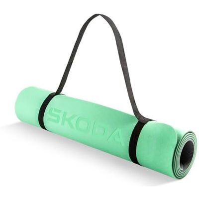 Skoda 6U0050521 Fitnessmatte Yogamatte Gymnastikmatte Trainingsmatte 180x60cm, grün, mit Schriftzug Skoda 6U0050521 Fitnessmatte Yogamatte Gymnastikmatte Trainingsmatte 180x60cm, grün, mit Schriftzug