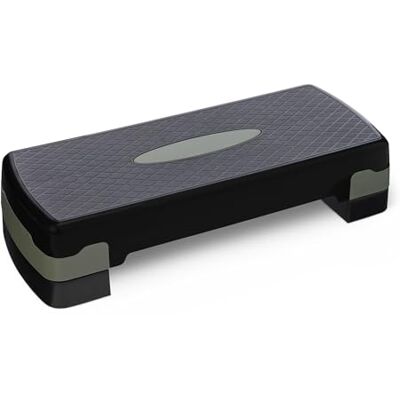 Amazon Aerobic Steppbrett, Verstellbarer Workout Stepper für Zuhause, 68.58cm, Schwarz/Grau Amazon Aerobic Steppbrett, Verstellbarer Workout Stepper für Zuhause, 68.58cm, Schwarz/Grau