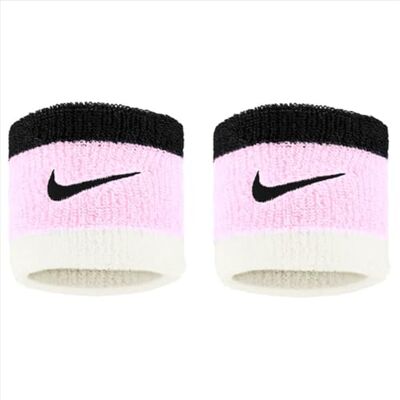 Nike Swoosh Wristbands Schweißbänder Sport Tennis Fitness Running Handgelenkbänder, Pink Foam/Coconut Milk/Black, One Size Nike Swoosh Wristbands Schweißbänder Sport Tennis Fitness Running Handgelenkbänder, Pink Foam/Coconut Milk/Black, One Size