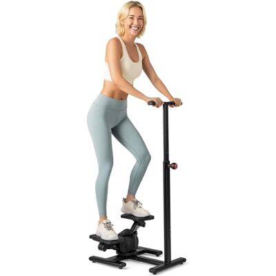 FANTASK Mini Stepper mit Griff, Fitness Stepper höhenverstellbar mit LCD Display & Widerstandseinstellung, Treppensteiger Heimtrainer Stepper Maschine für Zuhause & Büro, Schwarz FANTASK Mini Stepper mit Griff, Fitness Stepper höhenverstellbar mit LCD Display & Widerstandseinstellung, Treppensteiger Heimtrainer Stepper Maschine für Zuhause & Büro, Schwarz
