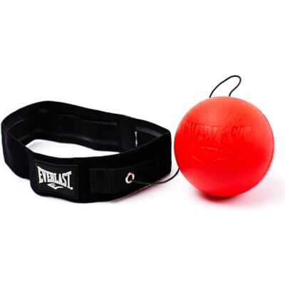 Everlast Powerlock Reflexball, Boxen, Reaktion, Koordination, Training Punchingball, Reaktionsball, verstellbares Stirnband, Kickboxen, MMA, Erwachsene, Kinder Everlast Powerlock Reflexball, Boxen, Reaktion, Koordination, Training Punchingball, Reaktionsball, verstellbares Stirnband, Kickboxen, MMA, Erwachsene, Kinder