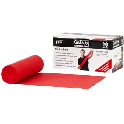 Cando Trainingsband LATEXFREI / Gymnastikband, Länge 5,5 m rot (leicht) Cando Trainingsband LATEXFREI / Gymnastikband, Länge 5,5 m rot (leicht)