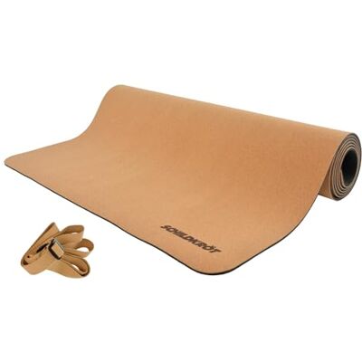 Schildkröt Kork Yogamatte 4 mm, Naturkork & Naturkautschuk Kork-Yogamatte mit Naturkautschuk-Unterseite für stabilen Halt bei Yoga, Pilates und Fitness Schildkröt Kork Yogamatte 4 mm, Naturkork & Naturkautschuk Kork-Yogamatte mit Naturkautschuk-Unterseite für stabilen Halt bei Yoga, Pilates und Fitness
