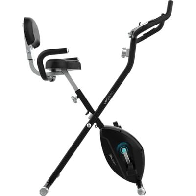 Cecotec Klappbares Heimtrainer DrumFit X-Bike Neo Ultra. Komfort-Sattel mit Rückenlehne, 1,5kg Schwungrad, 8 Stufen, Einfach und Kompakt zusammenklappbar, LCD-Display, Gerätehalter, Pulsmesser Cecotec Klappbares Heimtrainer DrumFit X-Bike Neo Ultra. Komfort-Sattel mit Rückenlehne, 1,5kg Schwungrad, 8 Stufen, Einfach und Kompakt zusammenklappbar, LCD-Display, Gerätehalter, Pulsmesser