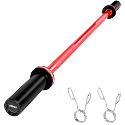 VEVOR Langhantelstange Zugstange mit geriffeltem Griff für Krafttraining Gewichtheben Kniebeugen Kreuzheben Bankdrücken, Hantelstange passend für 50 mm Hantelscheiben (120cm) VEVOR Langhantelstange Zugstange mit geriffeltem Griff für Krafttraining Gewichtheben Kniebeugen Kreuzheben Bankdrücken, Hantelstange passend für 50 mm Hantelscheiben (120cm)