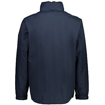CMP Herrenjacke mit Kapuze und Druckknöpfen, Schwarz Blau, 48 CMP Herrenjacke mit Kapuze und Druckknöpfen, Schwarz Blau, 48