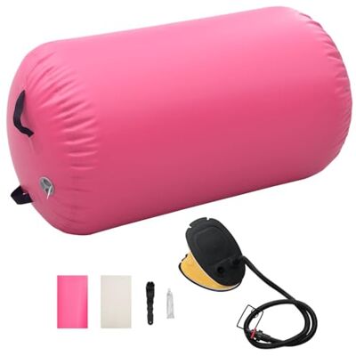 vidaXL Gymnastik-Rolle Aufblasbar mit Pumpe Tumbling Yoga Rolle Fitnessrolle für Training Fitness Gymnastik Körperformung 100x60cm PVC Rosa vidaXL Gymnastik-Rolle Aufblasbar mit Pumpe Tumbling Yoga Rolle Fitnessrolle für Training Fitness Gymnastik Körperformung 100x60cm PVC Rosa