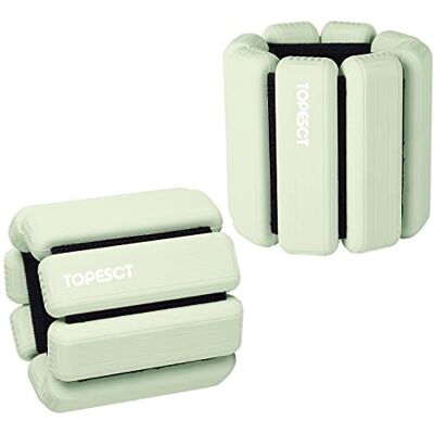 TopEsct Verstellbare Handgelenkgewichte – Set mit 2 Stück (je 0,9 kg) Langlebiges tragbares Handgelenk- und Knöchelgewichte für Yoga, Tanz, Barre, Pilates, Cardio, Aerobic, Walking (Olivgrün) TopEsct Verstellbare Handgelenkgewichte – Set mit 2 Stück (je 0,9 kg) Langlebiges tragbares Handgelenk- und Knöchelgewichte für Yoga, Tanz, Barre, Pilates, Cardio, Aerobic, Walking (Olivgrün)
