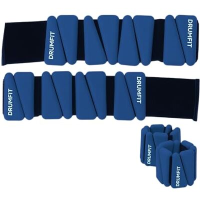 Cecotec Verstellbare Knöchelgewichte DrumFit AnkelBell Silicone 1Kg x2. 2X 1 kg für Handgelenke & Knöchel, silikonbeschichtetes Metall, Wasser- und schweißresistent, hautfreundlich, für Home-Gym Cecotec Verstellbare Knöchelgewichte DrumFit AnkelBell Silicone 1Kg x2. 2X 1 kg für Handgelenke & Knöchel, silikonbeschichtetes Metall, Wasser- und schweißresistent, hautfreundlich, für Home-Gym
