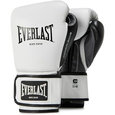 Everlast Powerlock OG Advanced 14oz Boxhandschuhe Weiß/Schwarz, Sandsack-, Mitt- & Sparring-Handschuhe mit Klettverschluss, EverDri, C3-Schaumstoff, ergonomischer Griff – Original Ausrüstung Everlast Powerlock OG Advanced 14oz Boxhandschuhe Weiß/Schwarz, Sandsack-, Mitt- & Sparring-Handschuhe mit Klettverschluss, EverDri, C3-Schaumstoff, ergonomischer Griff – Original Ausrüstung