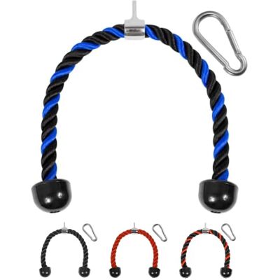 Yes4All 68.6 & 91.4 cm Trizepsseil-Kabelbefestigung, Trainingsgerät-Befestigungen, Riemenscheiben-System, Pull-Down-Seil mit Karabiner, Pulley Cable, Hantelscheiben-Ladestift 2.5 cm und 5.1 cm Yes4All 68.6 & 91.4 cm Trizepsseil-Kabelbefestigung, Trainingsgerät-Befestigungen, Riemenscheiben-System, Pull-Down-Seil mit Karabiner, Pulley Cable, Hantelscheiben-Ladestift 2.5 cm und 5.1 cm