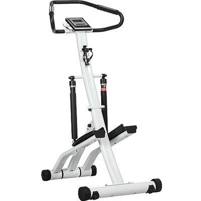 SPORTNOW Heimtrainer mit LCD-Bildschirm, Stepper mit Handgriff, Fitness Heimtrainer mit 12 Widerstandsstufen für Zuhause 80 x 61 x 134 cm Schwarz+Silber SPORTNOW Heimtrainer mit LCD-Bildschirm, Stepper mit Handgriff, Fitness Heimtrainer mit 12 Widerstandsstufen für Zuhause 80 x 61 x 134 cm Schwarz+Silber