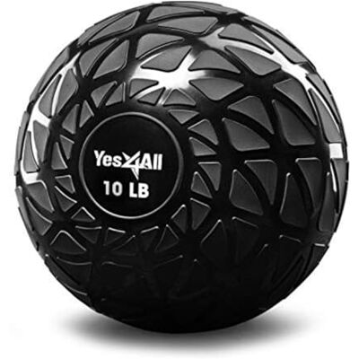 Yes4All NZQD Dynamische Slam Balls 4.5 kg, Schwarz, Medizinball für Kraft, Power und Training Yes4All NZQD Dynamische Slam Balls 4.5 kg, Schwarz, Medizinball für Kraft, Power und Training