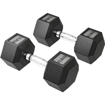 HOMCOM 4-20 Kg Hexagon Hanteln 2er Set mit Gerändeltem Griff Kurzhanteln Kurzhantelset aus Gusseisen, für Männer Frauen, Zuhause, Fitnessstudio, Krafttraining HOMCOM 4-20 Kg Hexagon Hanteln 2er Set mit Gerändeltem Griff Kurzhanteln Kurzhantelset aus Gusseisen, für Männer Frauen, Zuhause, Fitnessstudio, Krafttraining