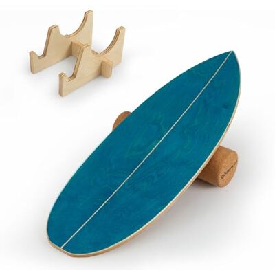FANTASK Balance Board aus Birkenholz, FSC-zertifiziertes Wackelbrett mit Korkrolle & Halterung, Gleichgewichtstrainer für Erwachsene, Surfboard indoor, 150 kg Belastbar FANTASK Balance Board aus Birkenholz, FSC-zertifiziertes Wackelbrett mit Korkrolle & Halterung, Gleichgewichtstrainer für Erwachsene, Surfboard indoor, 150 kg Belastbar