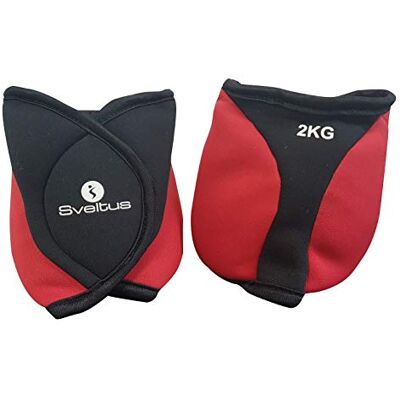 sveltus Erwachsene Knöchelgewicht-Armbänder , Rot , 2er-Pack ( 2 X 2 kg) sveltus Erwachsene Knöchelgewicht-Armbänder , Rot , 2er-Pack ( 2 X 2 kg)
