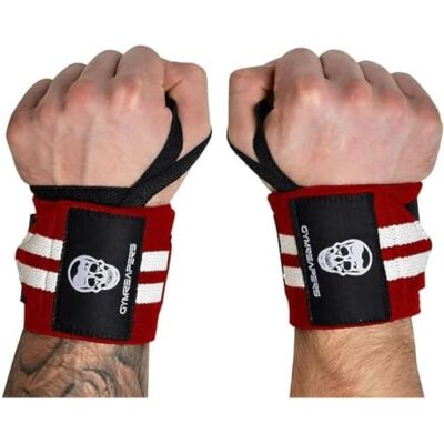 Gymreapers Gewichtheber-Handgelenkbandagen (Wettkampfqualität), 45,7 cm, professionelle Qualität, Handgelenkbandage mit strapazierfähiger Daumenschlaufe – Krafttraining Gymreapers Gewichtheber-Handgelenkbandagen (Wettkampfqualität), 45,7 cm, professionelle Qualität, Handgelenkbandage mit strapazierfähiger Daumenschlaufe – Krafttraining