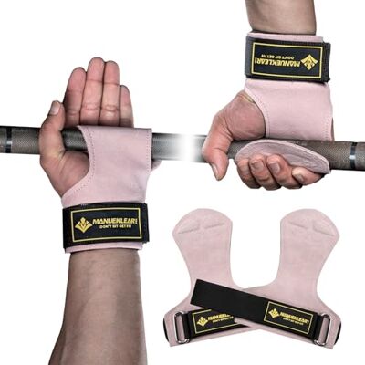 M MANUEKLEAR MANUEKLEAR Gewichtheben-Handgelenkbänder mit gepolsterter Handgelenkschlaufe, Leder-Gewichtheben, Handgelenkriemen für Kreuzheben, Powerlifting, Profi Lifting Straps für Frauen (Pink/Black) M MANUEKLEAR MANUEKLEAR Gewichtheben-Handgelenkbänder mit gepolsterter Handgelenkschlaufe, Leder-Gewichtheben, Handgelenkriemen für Kreuzheben, Powerlifting, Profi Lifting Straps für Frauen (Pink/Black)