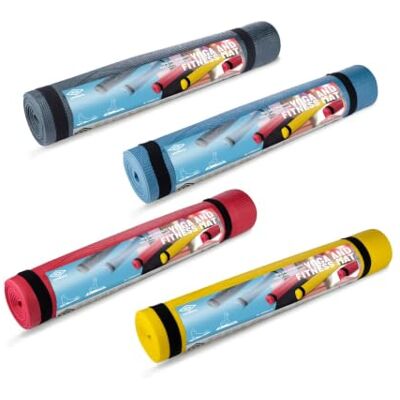 Umbro Yoga- und Fitnessmatte mit Tragegurt Rutschfeste Oberfläche für festen Griff Leichtes Material, nur 780 Gramm Ideale Größe für Yoga und Pilates 173x61 cm Farbe Blau Umbro Yoga- und Fitnessmatte mit Tragegurt Rutschfeste Oberfläche für festen Griff Leichtes Material, nur 780 Gramm Ideale Größe für Yoga und Pilates 173x61 cm Farbe Blau