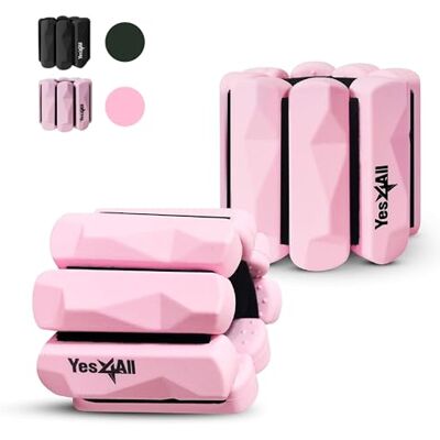 Yes4All Silikon-Handgelenkgewicht, tragbare Knöchelgewichte für Krafttraining, Yoga, Joggen, Laufen, Anzug zu Hause im Fitnessstudio drinnen und draußen Yes4All Silikon-Handgelenkgewicht, tragbare Knöchelgewichte für Krafttraining, Yoga, Joggen, Laufen, Anzug zu Hause im Fitnessstudio drinnen und draußen