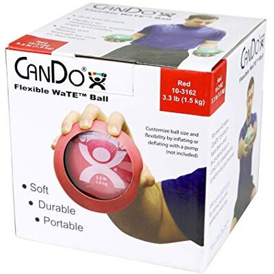 Cando Gewichtsball Trainingsball, rot, 1,5 kg Cando Gewichtsball Trainingsball, rot, 1,5 kg