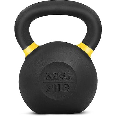 Yes4All 4-32kg Powdercoat Kettlebell aus Gusseisen, Schwunghantel, Kugelgewicht Yes4All 4-32kg Powdercoat Kettlebell aus Gusseisen, Schwunghantel, Kugelgewicht
