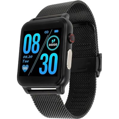 HEYRO Wearable Fitnessuhr FIT 21, mit Bluetooth, Blutdruckmessung, Pulsmesser, EKG, PPG, Kalorien- & Schrittzähler, Silikonband & Metallarmband in schwarz HEYRO Wearable Fitnessuhr FIT 21, mit Bluetooth, Blutdruckmessung, Pulsmesser, EKG, PPG, Kalorien- & Schrittzähler, Silikonband & Metallarmband in schwarz