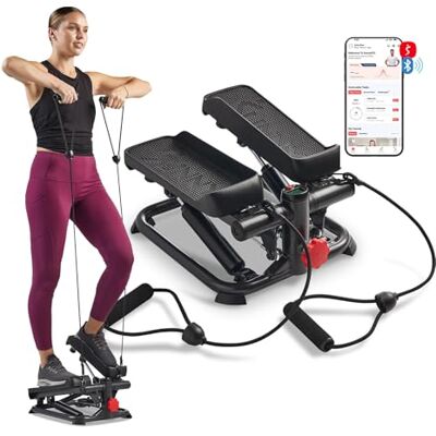 Sunny Health & Fitness Gesamtkörper Smart Stepper für Zuhause, Low-Impact Übungs Stepper Maschine mit Widerstandsbändern SF-S0978SMART Sunny Health & Fitness Gesamtkörper Smart Stepper für Zuhause, Low-Impact Übungs Stepper Maschine mit Widerstandsbändern SF-S0978SMART