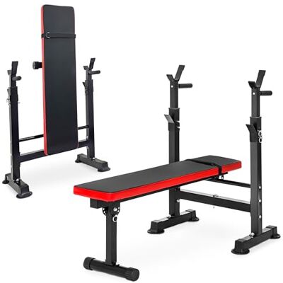 BalanceFrom RS 40 Verstellbare, zusammenklappbare Multifunktions-Workout-Station, verstellbare olympische Trainingsbank mit Kniebeugenständer, schwarz BalanceFrom RS 40 Verstellbare, zusammenklappbare Multifunktions-Workout-Station, verstellbare olympische Trainingsbank mit Kniebeugenständer, schwarz