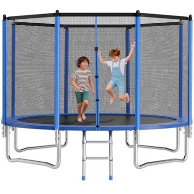 VEVOR Outdoor Trampolin Bodentrampolin 427 x 427 cm mit Sicherheitsnetz & Stahlrahmen, ASTM-geprüft, Hochleistungstrampolin, max. 204 kg Gewichtskapazität, Gartentrampolin für Kinder VEVOR Outdoor Trampolin Bodentrampolin 427 x 427 cm mit Sicherheitsnetz & Stahlrahmen, ASTM-geprüft, Hochleistungstrampolin, max. 204 kg Gewichtskapazität, Gartentrampolin für Kinder