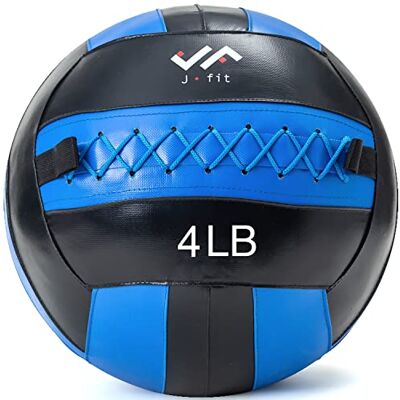 J/FIT JFIT Soft Wall Medizinball, 1,8 kg, blau/schwarz J/FIT JFIT Soft Wall Medizinball, 1,8 kg, blau/schwarz
