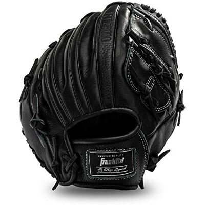 Franklin Sports Baseball Fielding Glove Men's Adult/Youth Baseball Glove CTZ5000 Black Cowhide Infield Glove 12" Basket Web Infielders, Pitchers Franklin Sports Baseball Fielding Glove Men's Adult/Youth Baseball Glove CTZ5000 Black Cowhide Infield Glove 12" Basket Web Infielders, Pitchers