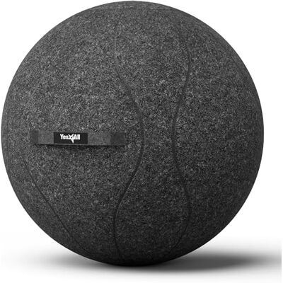 Yes4All Übungsbüro, 180 kg Kapazität, bruchsicher, Yoga-Gewicht, selbststehender Sitzballstuhl mit versteckter Naht, praktischer Griff und Pumpe im Lieferumfang enthalten, Standard, Dunkelgrau Yes4All Übungsbüro, 180 kg Kapazität, bruchsicher, Yoga-Gewicht, selbststehender Sitzballstuhl mit versteckter Naht, praktischer Griff und Pumpe im Lieferumfang enthalten, Standard, Dunkelgrau
