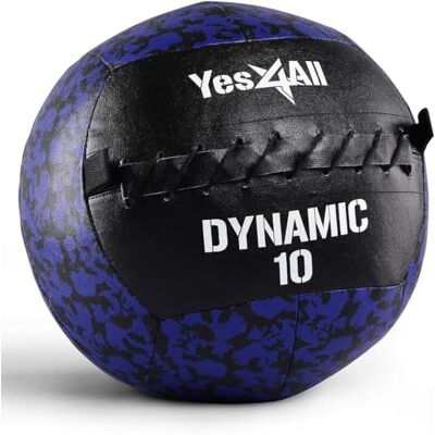 Yes4All P3JT Medizinball Wall Ball 4.5 kg Gewichtsball Weicher aus Leder für Ganzkörpertraining und Kraftübungen, Marine-Tarnmuster Yes4All P3JT Medizinball Wall Ball 4.5 kg Gewichtsball Weicher aus Leder für Ganzkörpertraining und Kraftübungen, Marine-Tarnmuster