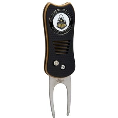 Team Golf NCAA Switchblade Pitchgabel mit doppelseitigem, magnetischem Ballmarker, mit patentiertem Einzelzinken-Design, verursacht weniger Schäden am Grün, Switchblade-Mechanismus Team Golf NCAA Switchblade Pitchgabel mit doppelseitigem, magnetischem Ballmarker, mit patentiertem Einzelzinken-Design, verursacht weniger Schäden am Grün, Switchblade-Mechanismus
