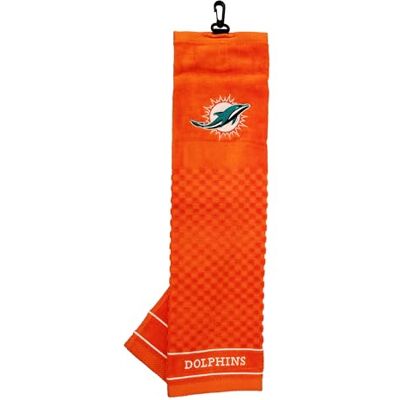 Team Golf NFL Embroidered Golf Towel, Checkered Scrubber Design, Embroidered Logo Team Golf NFL Embroidered Golf Towel, Checkered Scrubber Design, Embroidered Logo