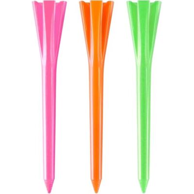 Izzo Unisex-Erwachsene Golf-Tees, Kunststoff, 7 cm, Neon-Mix, 100 Stück, 2.75 Izzo Unisex-Erwachsene Golf-Tees, Kunststoff, 7 cm, Neon-Mix, 100 Stück, 2.75